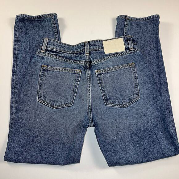 Revolve GRLFRND The Kate Low Rise Slim Crop Jeans Y2K Hidden Hills Wash Size 24 - Picture 12 of 14